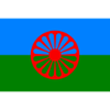 Vlag van het Roma-volk - Klein Klein