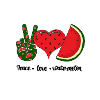 Peace Love Watermelon