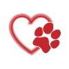 Paw heart