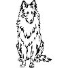 Groenendael dog motif