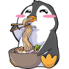 Funny Penguin Ramen Kawaii