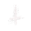 Croix inversée dessinée blanc