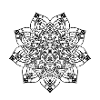 New age Golden mandala