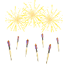 Fireworks and rockets