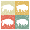 retro bison