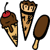 Glace / glace / chocolat