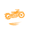 Coole Opas fahren Motorrad
