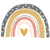 Rainbow heart hope