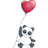panda heart