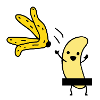 Naked banana striptease
