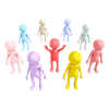 Groupe avec figures 3D