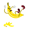 Banana Funny Slipping Banana Skin