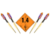 New Years rockets