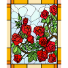 Stained Glass Roses