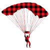 Parachute skydiving plaid