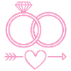 Eheringe Symbol Icon Ringe