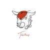 Taurus Zodiac Sign Line Art
