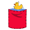 pocket series rubber duck pocket