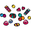 Bonbon Candy Halloween / bonbons / bonbons