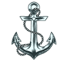 Anchor sailing boat