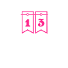 13 Numéro Rose