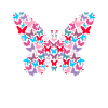 Butterfly made of butterflies