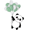 Cute Panda Balloons