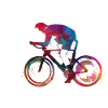 wielrenner sport art