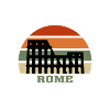Rome City, Rome Landmark, Italiaans monument T-shirt