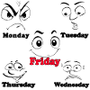 My Working Week funny fun Faces