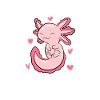 Kun en pige, der elsker axolotl sjove ting