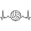 Volleyball Herzschlag.