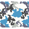 Camouflage Blue Pattern