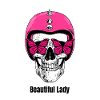 Design beautiful lady skull