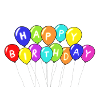 Happy birthday balloons