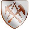 Dachdecker Wappen Schild in 3D