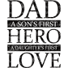 Dad hero love black