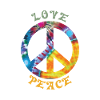 Love Peace Hippie Hippie kostume 60-70-90'erne