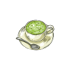 Matcha ceremony, green tea, powder