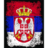 Serbien Serbien Srbija Србија-flag med våbenskjold