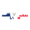 Lyon City Skyline France Landmark Map