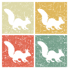 retro squirrel