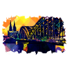 Cologne Popart cathedral view