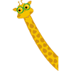 Funny giraffe with glasses