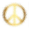 peace sign gold