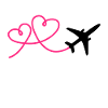 Avion avion avec coeur