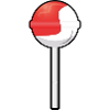 Lollipop candy cartoon graphic