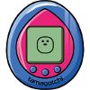 Tamagotchi game cartoon graphic