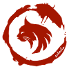 Sakadia - Lynx logo red