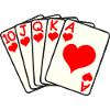 Playing cards heart